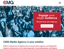 Tablet Screenshot of cmgmediaagency.com